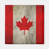 Canada vlag in Grunge Magneet (Voorkant)