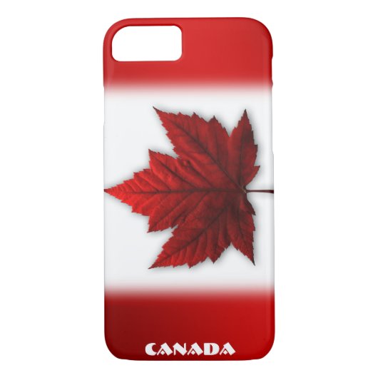 Canada Vlag iPhone 7 Hoesje Canada Smartphone Hoes (Achterkant)