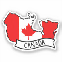 Canada Vlag Kaart Patriottische Canadese Trots Wer