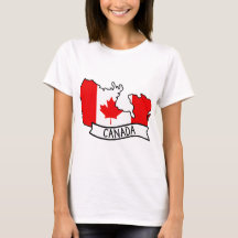 Canada Vlag Kaart Patriottische Canadese Trots Wer
