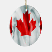 Canada Vlag keramische kerstversiering Keramisch Ornament (Rechts)