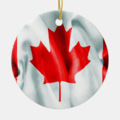 Canada Vlag keramische kerstversiering Keramisch Ornament (Voorkant)