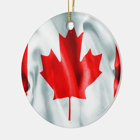 Canada Vlag keramische kerstversiering Keramisch Ornament (Links)