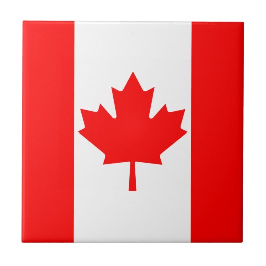 Canada vlag keramische tapijtegel tegeltje (Voorkant)
