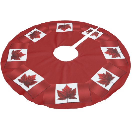 Canada Vlag kerstboomskirt Canada Souvenir Kerstboom Rok (Gekanteld)