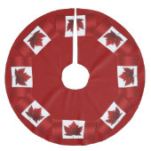 Canada Vlag kerstboomskirt Canada Souvenir Kerstboom Rok (Voorkant)