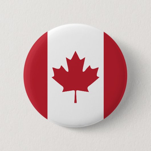 Canada Vlag Knop Ronde Button 5,7 Cm (Voorkant)