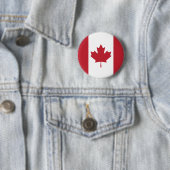 Canada Vlag Knop Ronde Button 5,7 Cm (In situ)