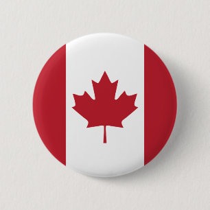 Canada Vlag Knop Ronde Button 5,7 Cm