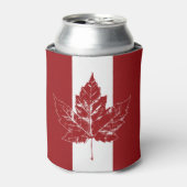 Canada Vlag Koeler Retro Canada Maple Leaf Koeler (Blikje Voorkant)