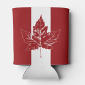 Canada Vlag Koeler Retro Canada Maple Leaf Koeler (Achterkant)