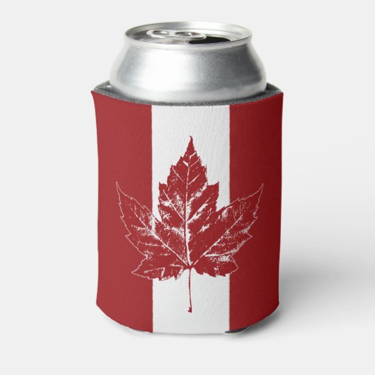 Canada Vlag Koeler Retro Canada Maple Leaf Koeler (Blikje Achterkant)