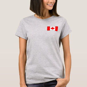 Canada Vlag + Landkaart T-Shirt