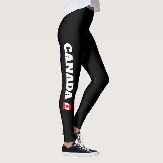 Canada Vlag Leggings, Canadese Meisjes Vrouwen Leggings (Rechts)