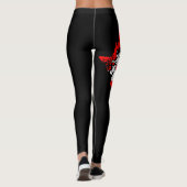 Canada Vlag Leggings - Esdoornblad Ontwerp (Achterkant)
