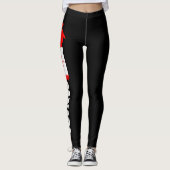 Canada Vlag Leggings - Esdoornblad Ontwerp (Voorkant)