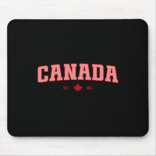 Canada Vlag Liefde Retro Canada Dag Esdoornblad Es Muismat