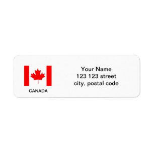 Canada vlag, maak je eigen vlag labels