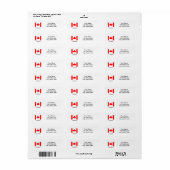 Canada vlag, maak je eigen vlag labels (Full Sheet)