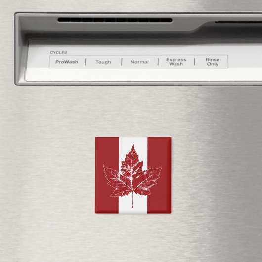 Canada Vlag Magneet Retro Canada esdoornblad magne (Insitu (Vaatwasser))