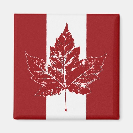 Canada Vlag Magneet Retro Canada esdoornblad magne (Voorkant)
