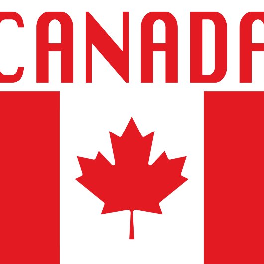 Canada Vlag met Canada Tekst Tote Bag