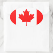 Canada* Vlag Oval Sticker in Europese stijl (Tas)