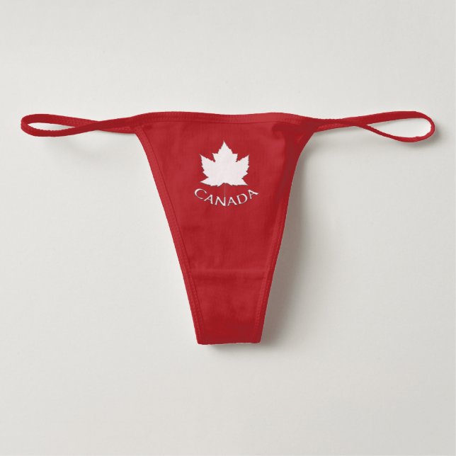 Canada vlag Panties Vrouwen Canada Thong Underwear (Voorkant)