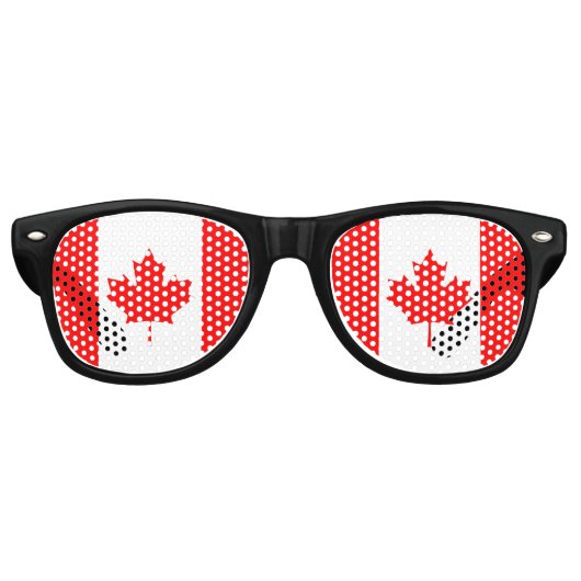 Canada vlag partij zonnebril (Voorkant)