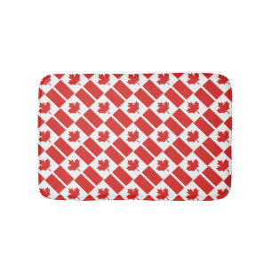 CANADA VLAG Patriotisch Geometrisch Modern Canades Badmat
