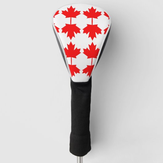 Canada vlag patroon golfheadcover (Voorkant)