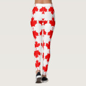 Canada vlag patroon leggings (Achterkant)