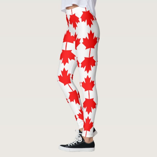 Canada vlag patroon leggings (Links)