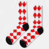 Canada vlag patroon sokken (Links)