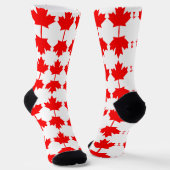 Canada vlag patroon sokken (Gebogen)