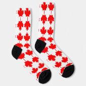 Canada vlag patroon sokken (Rechts)