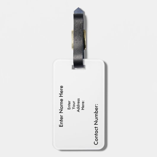 Canada vlag Personalized Travel label, Bagagelabel (Achterkant verticaal)