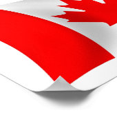 Canada Vlag Poster Print (Hoek)