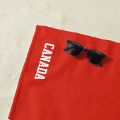 Canada Vlag Prachtige Patriottische Strandlaken (In situ)