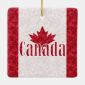 Canada, vlag regen  keramisch ornament (Achterkant)