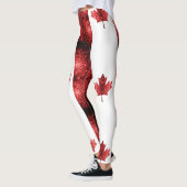 Canada vlag rode snuffelpatroon leggings (Links)