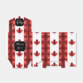 Canada vlag rode snufjes monogram bedankdoosjes (Uitgevouwen)
