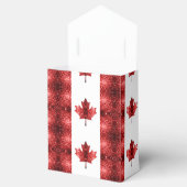 Canada vlag rode snufjes monogram bedankdoosjes (Geopend)