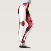 Canada vlag rode snufjes monogram leggings (Rechts)