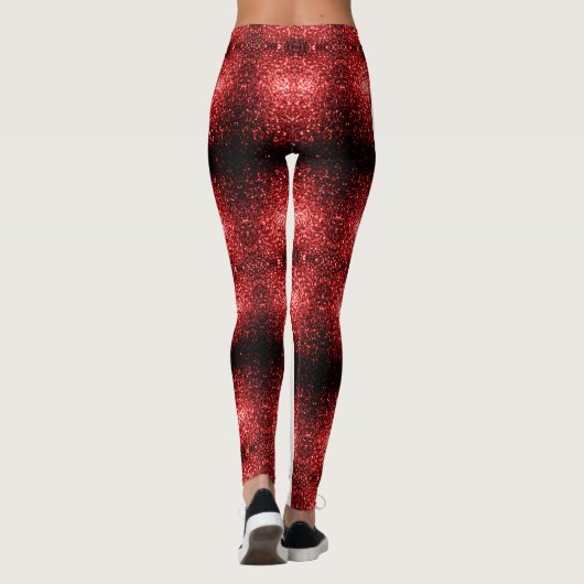 Canada vlag rode snufjes monogram leggings (Achterkant)