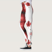 Canada vlag rode snufjes monogram leggings (Links)