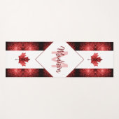 Canada vlag rode snufjes monogram yogamat (Voorkant (horizontaal))