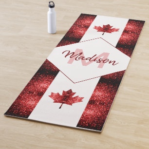 Canada vlag rode snufjes monogram yogamat