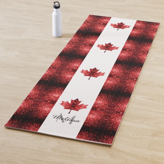 Canada vlag rode snufjes monogram yogamat (In situ)