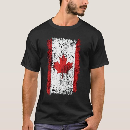 Canada vlag shirt, Canada, Canada vlag, Canada m T-shirt (Voorkant)